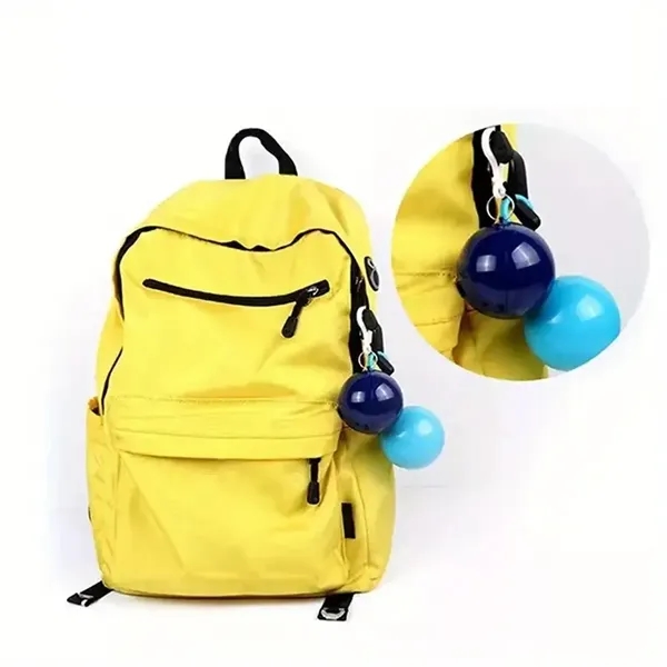 Portable Disposable Raincoat With Keychain - Portable Disposable Raincoat With Keychain - Image 2 of 3