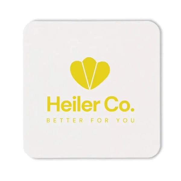 Foil Stamped 40 pt. White Square Coaster - Foil Stamped 40 pt. White Square Coaster - Image 0 of 0