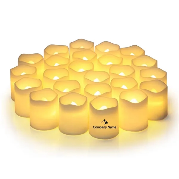 Led Flameless Flickering Votive Tea Lights - Led Flameless Flickering Votive Tea Lights - Image 0 of 4