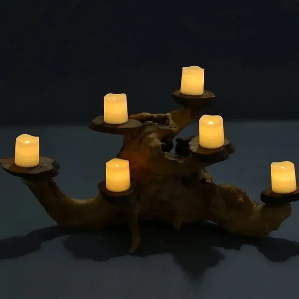 Led Flameless Flickering Votive Tea Lights - Led Flameless Flickering Votive Tea Lights - Image 4 of 4