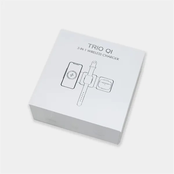 Trio - 3-in-1 compact travel charger - white - Trio - 3-in-1 compact travel charger - white - Image 5 of 5