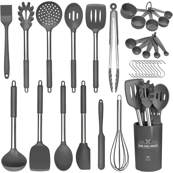 33Pcs Silicone Cooking Utensils Set - 33Pcs Silicone Cooking Utensils Set - Image 0 of 6