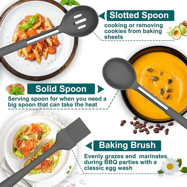 33Pcs Silicone Cooking Utensils Set - 33Pcs Silicone Cooking Utensils Set - Image 2 of 6