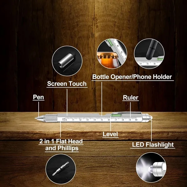 9 in 1 Multitool Pen - 9 in 1 Multitool Pen - Image 1 of 5