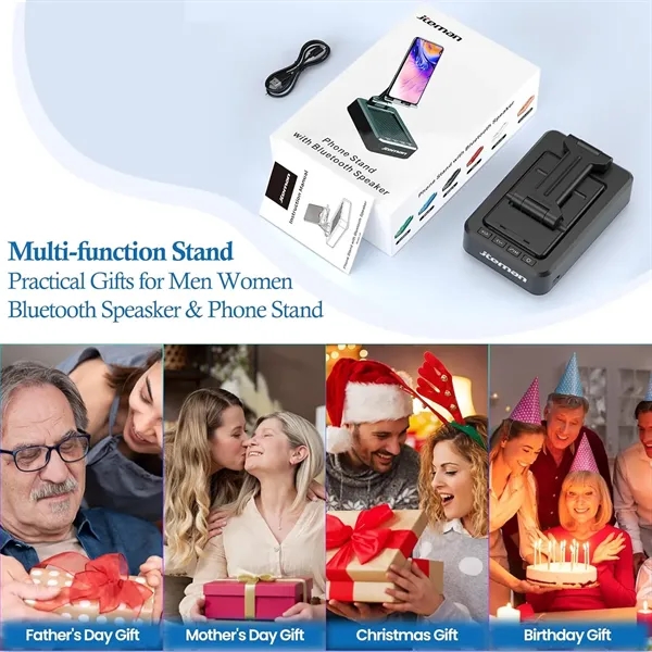 Phone Stand with Wireless Bluetooth Speaker - Phone Stand with Wireless Bluetooth Speaker - Image 5 of 5