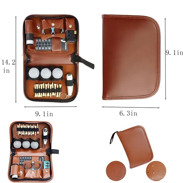 Multifunctional High Capacity Golf Leather Kit