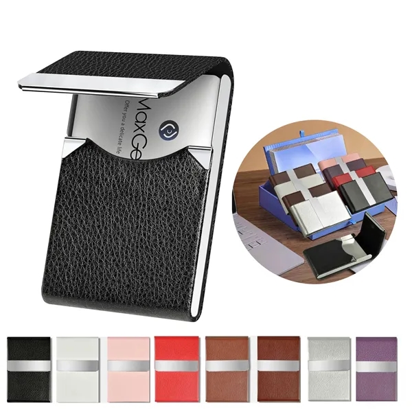 PU Leather Business Card Case& Holder - PU Leather Business Card Case& Holder - Image 0 of 4