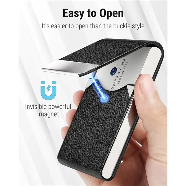 PU Leather Business Card Case& Holder - PU Leather Business Card Case& Holder - Image 2 of 4