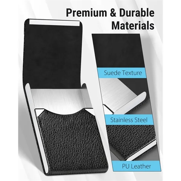 PU Leather Business Card Case& Holder - PU Leather Business Card Case& Holder - Image 3 of 4