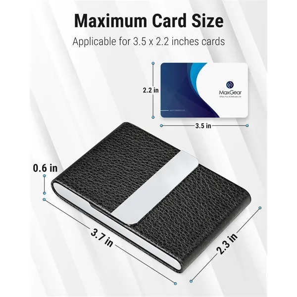 PU Leather Business Card Case& Holder - PU Leather Business Card Case& Holder - Image 4 of 4
