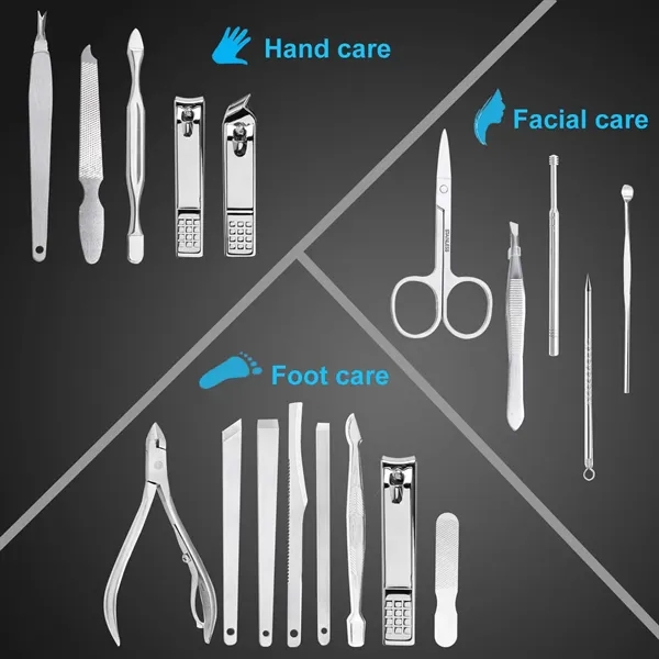 19 Pieces Professional Nail Clippers Set - 19 Pieces Professional Nail Clippers Set - Image 2 of 7