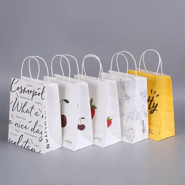 Colored Kraft Paper Tote Bag - Colored Kraft Paper Tote Bag - Image 1 of 3