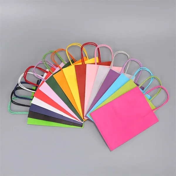 Colored Kraft Paper Tote Bag - Colored Kraft Paper Tote Bag - Image 3 of 3
