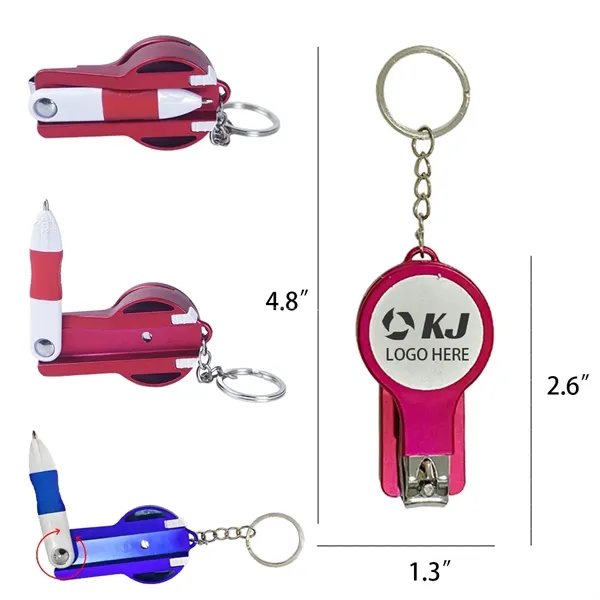 Multifunctional Pen with Nail Clipper and Mirror - Multifunctional Pen with Nail Clipper and Mirror - Image 2 of 2