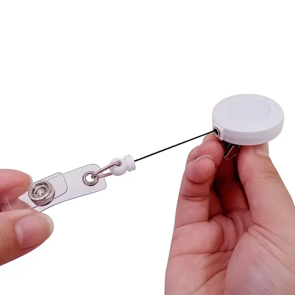 24'' Retractable Badge Holder Reels W/ Swivel Alligator Clip - 24'' Retractable Badge Holder Reels W/ Swivel Alligator Clip - Image 2 of 2