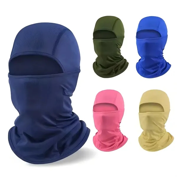 Colorful Polyester Unisex Full Face Mask - Colorful Polyester Unisex Full Face Mask - Image 1 of 5