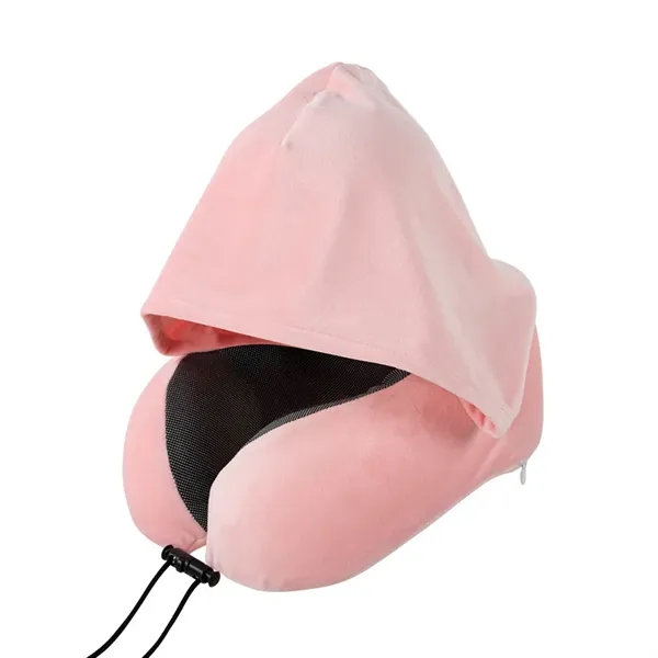Hoodie Travel Pillow with Soft Memory Foam - Hoodie Travel Pillow with Soft Memory Foam - Image 2 of 4