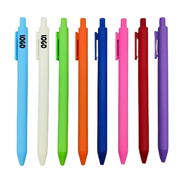 Colored Macaron Plastic Ballpoint Pen - Colored Macaron Plastic Ballpoint Pen - Image 0 of 2