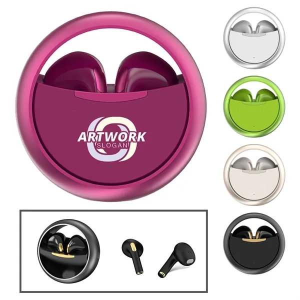 All-Metal Rotating True Wireless Bluetooth Earbuds - All-Metal Rotating True Wireless Bluetooth Earbuds - Image 0 of 7