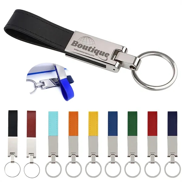 PU And Zinc Alloy KeyChain Simplicity Pendant accessories - PU And Zinc Alloy KeyChain Simplicity Pendant accessories - Image 0 of 3