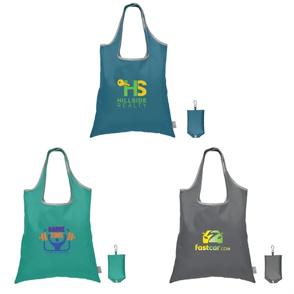Santorini RPET - Recycled Foldaway Shopping Tote Bag - Santorini RPET - Recycled Foldaway Shopping Tote Bag - Image 0 of 6