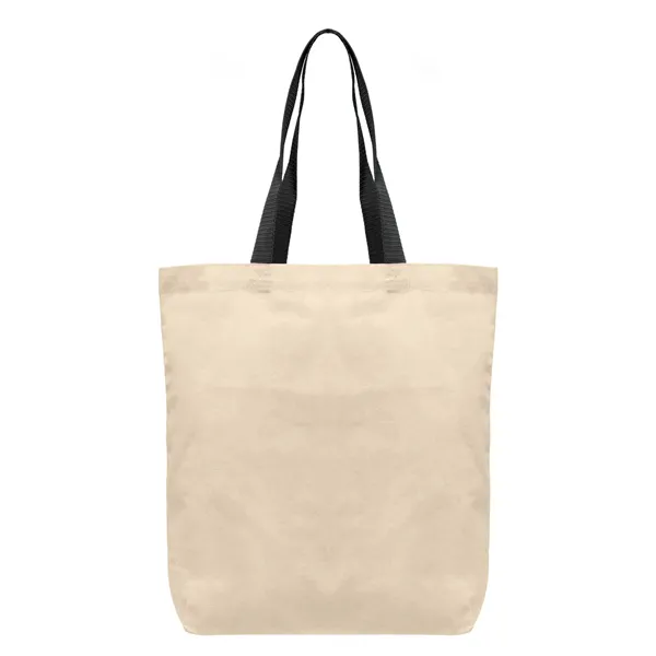 Tonga - 5 oz. Natural Cotton Tote w/ Color Straps - Tonga - 5 oz. Natural Cotton Tote w/ Color Straps - Image 5 of 8