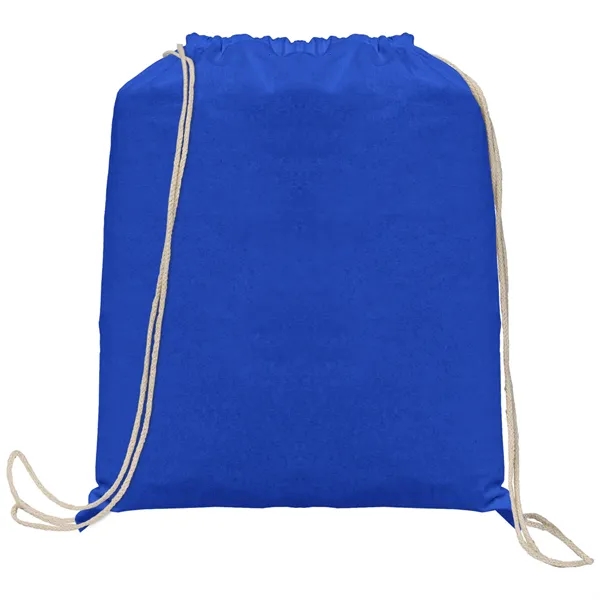 Java - 5 oz. Cotton Drawstring Backpack - Heat Transfer - Java - 5 oz. Cotton Drawstring Backpack - Heat Transfer - Image 7 of 9