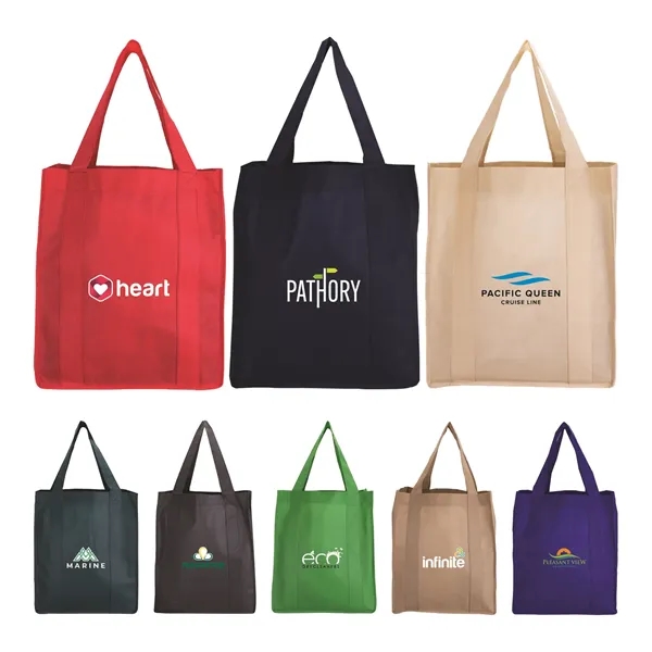 North Park - Non-Woven Shopping Tote Bag- Heat Transfer - North Park - Non-Woven Shopping Tote Bag- Heat Transfer - Image 1 of 15