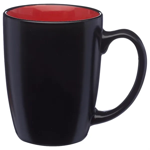 12 oz Two-Tone Black ceramic Coffee Mug - 12 oz Two-Tone Black ceramic Coffee Mug - Image 3 of 4