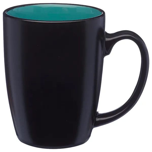 12 oz Two-Tone Black ceramic Coffee Mug - 12 oz Two-Tone Black ceramic Coffee Mug - Image 4 of 4