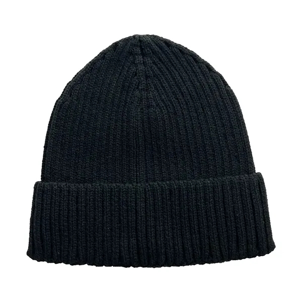 Sustainable Fabric Rib Knit Beanie - Sustainable Fabric Rib Knit Beanie - Image 1 of 4