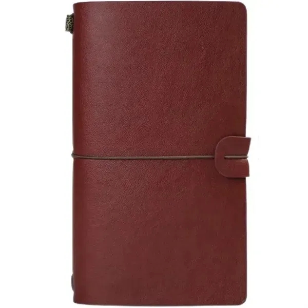 Vintage Faux Leather Ledger - Vintage Faux Leather Ledger - Image 1 of 4