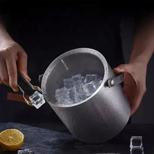 3-Liter Insulated Ice Bucket With Lid And Tongs - 3-Liter Insulated Ice Bucket With Lid And Tongs - Image 1 of 4