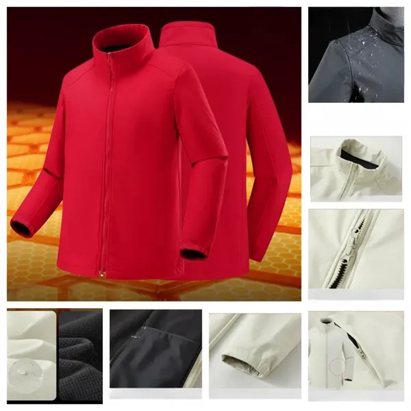 Unisex Waterproof Full Zip Jacket - Unisex Waterproof Full Zip Jacket - Image 10 of 10