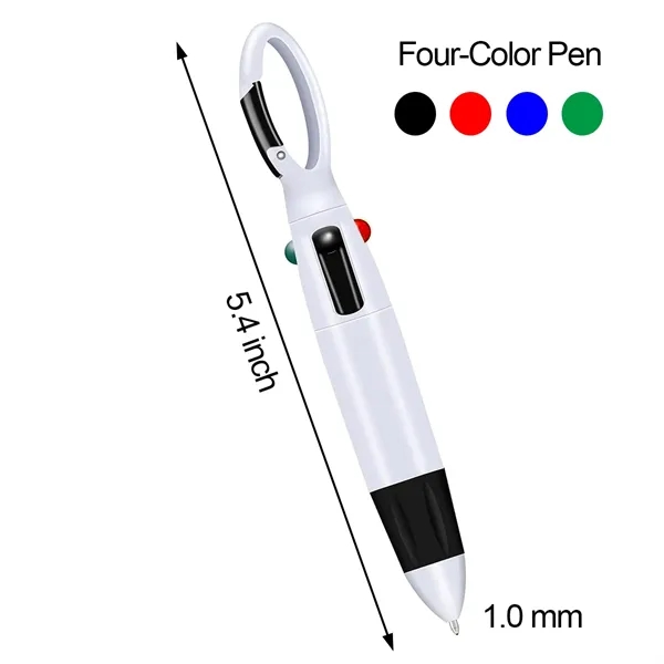 Carabiner Multi-Color Logo Clip Pen - Carabiner Multi-Color Logo Clip Pen - Image 2 of 2