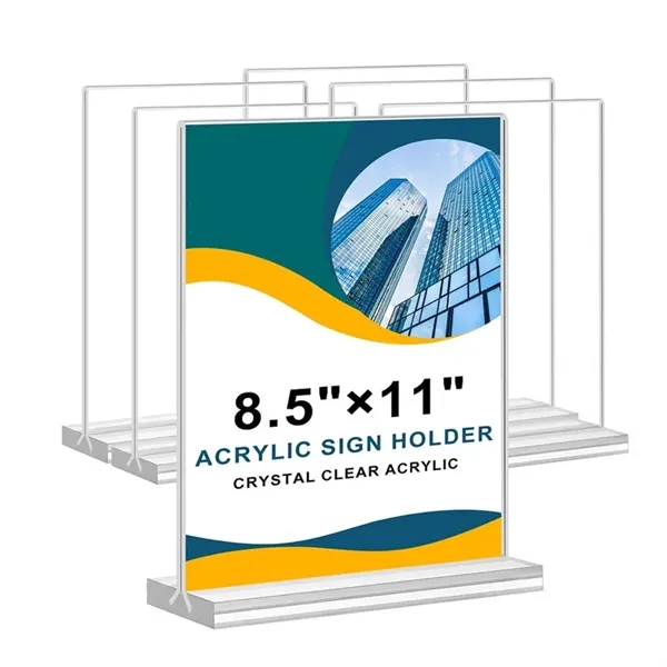 8.5 x 11'' Acrylic Sign Holder - 8.5 x 11'' Acrylic Sign Holder - Image 0 of 6