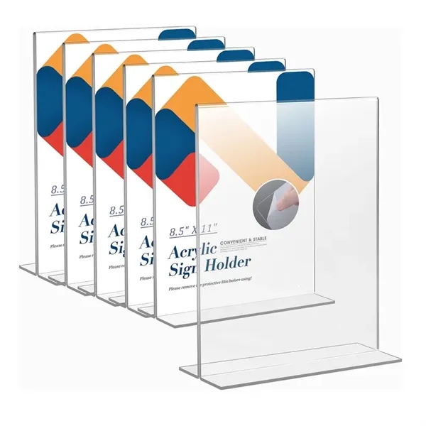 8.5 x 11'' Acrylic Sign Holder - 8.5 x 11'' Acrylic Sign Holder - Image 1 of 6