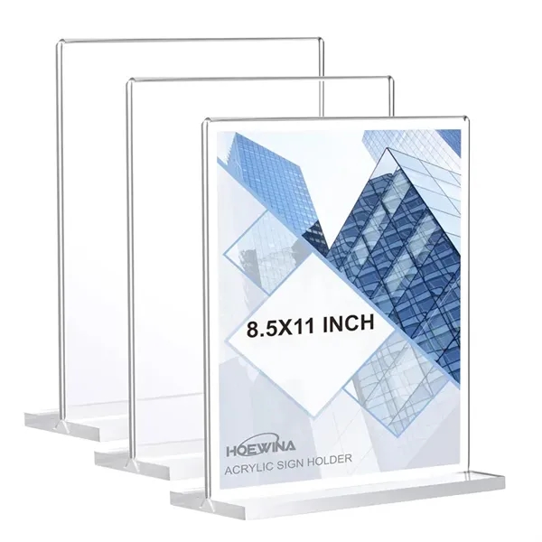 8.5 x 11'' Acrylic Sign Holder - 8.5 x 11'' Acrylic Sign Holder - Image 3 of 6