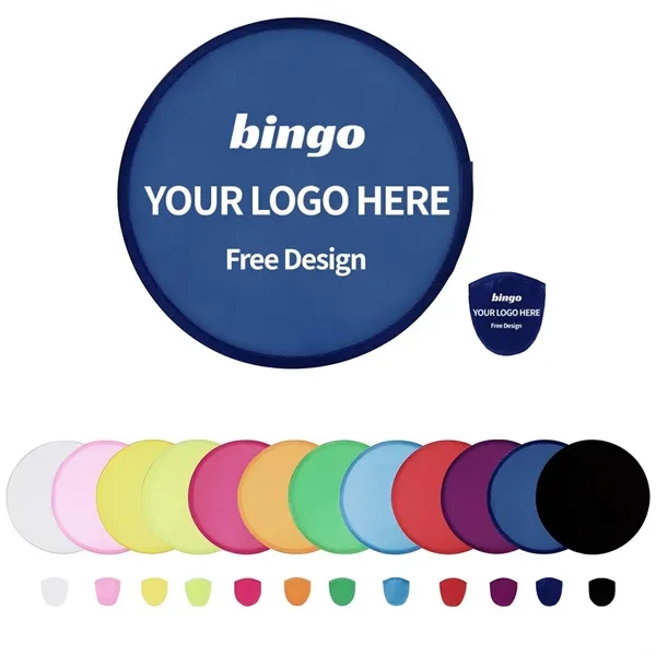 Nylon Foldable Flying Disc Fans - Nylon Foldable Flying Disc Fans - Image 0 of 1