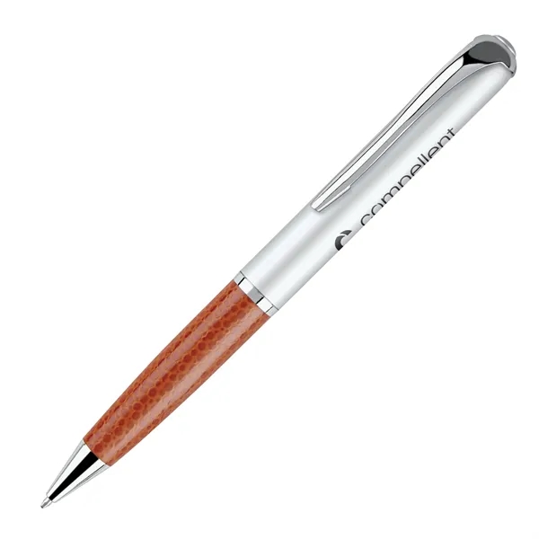 Castor Twist Action Pen with Leatherette Grip - Castor Twist Action Pen with Leatherette Grip - Image 2 of 4