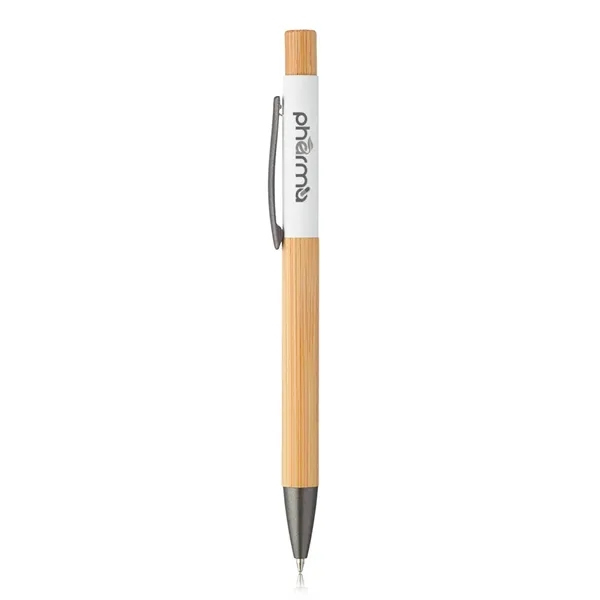 Aluminum Ball Point Pen with Bamboo Barrel - Aluminum Ball Point Pen with Bamboo Barrel - Image 7 of 7