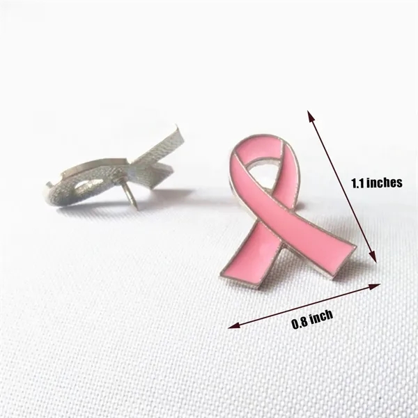 Breast Cancer Awareness Ribbon Ballpoint Pen & Badge Set - Breast Cancer Awareness Ribbon Ballpoint Pen & Badge Set - Image 2 of 3