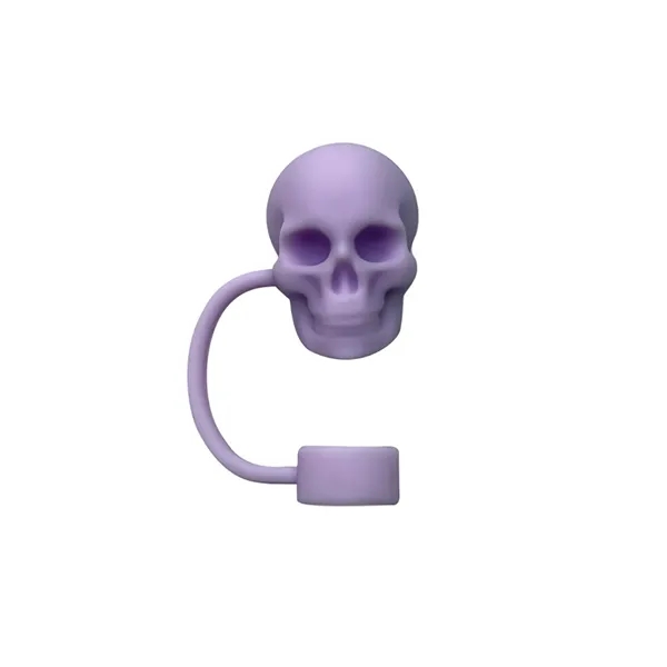 Halloween Skull Straw Cover Toppers Cup Accessories - Halloween Skull Straw Cover Toppers Cup Accessories - Image 8 of 11