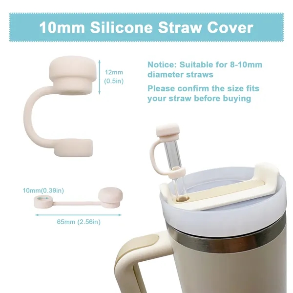 Silicone Straw Cover Toppers Cup Accessories Dust Proof - Silicone Straw Cover Toppers Cup Accessories Dust Proof - Image 1 of 15