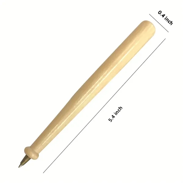 Eco-friendly Reusable Wooden Miniature Baseball Bat Pen - Eco-friendly Reusable Wooden Miniature Baseball Bat Pen - Image 1 of 2