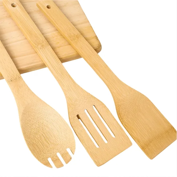 6 Piece Bamboo Kitchen Utensils - 6 Piece Bamboo Kitchen Utensils - Image 3 of 3