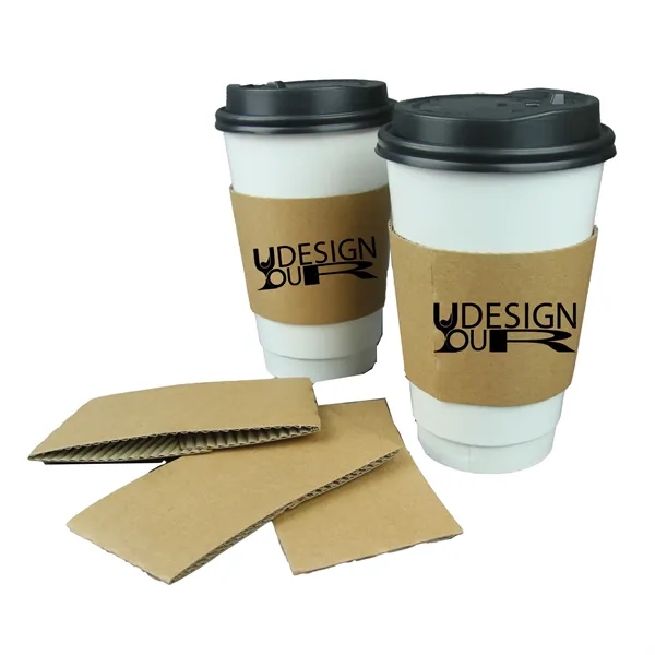 12/16OZ Custom Premium Printed Kraft Coffee Cup Sleeves - 12/16OZ Custom Premium Printed Kraft Coffee Cup Sleeves - Image 0 of 0