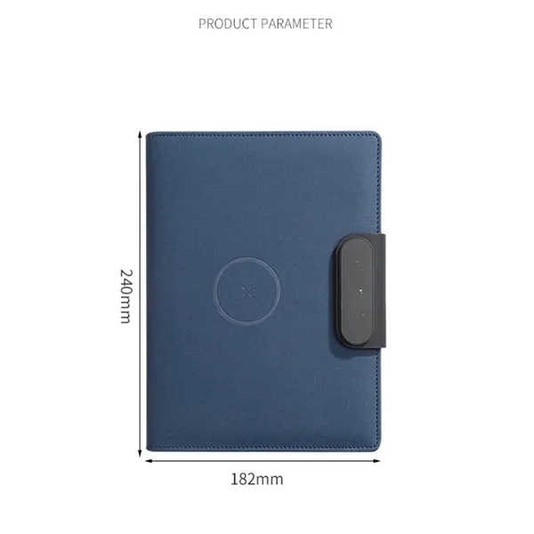 A5 LED Logo Wireless Charging Notebook - A5 LED Logo Wireless Charging Notebook - Image 1 of 4