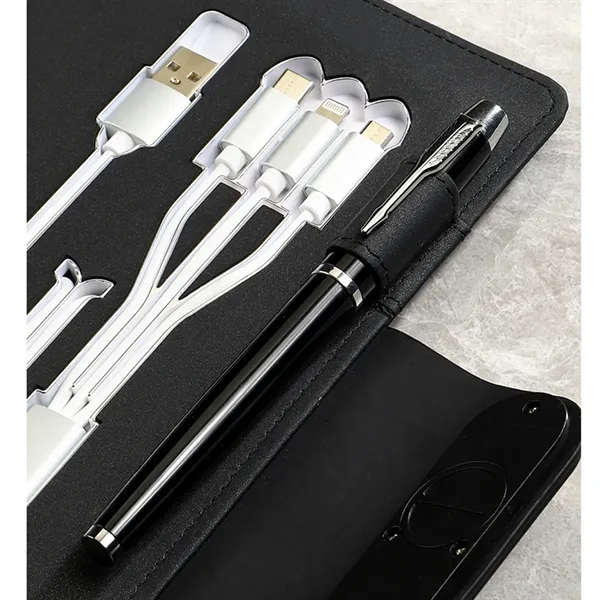 A5 LED Logo Wireless Charging Notebook - A5 LED Logo Wireless Charging Notebook - Image 3 of 4