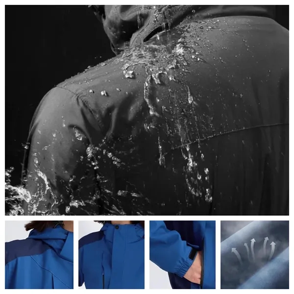 Detachable Hooded Jacket Waterproof Winter Coat - Detachable Hooded Jacket Waterproof Winter Coat - Image 1 of 12